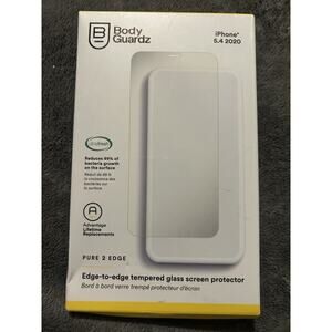 Bodyguardz Pure 2 Edge-Tempered Glass Screen Protector iPhone 12 mini